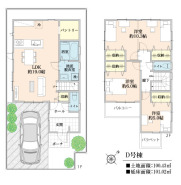間取図-コスモタウンテソ゛ーロ東大沢D号棟-